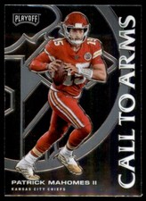 2020 Panini Playoff Call to Arms Silver Patrick Mahomes II Kansas City Chiefs