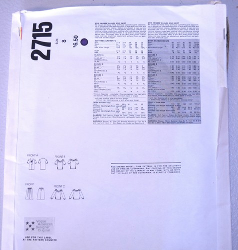 Vogue Sewing Patterns Womens Multi sizes XS to XL Oversized Envelopes You Choose - Picture 44 of 61