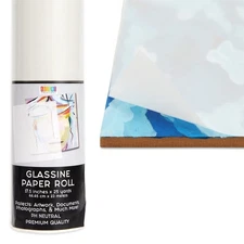 Glassine Paper Roll - Acid Free Archival, Translucent & Grease Resistant Pape...