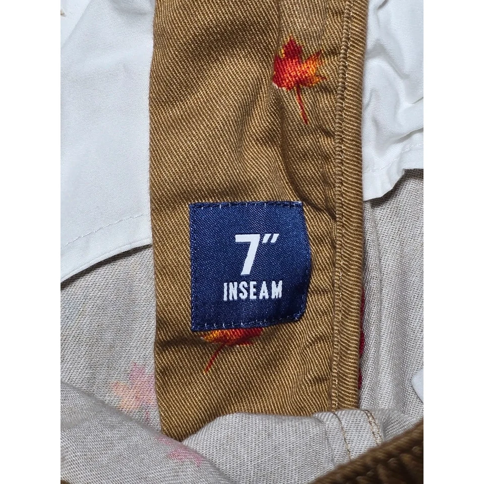 Pantalones Cortos Chubbies The Weekend XL Estampado Hoja de Arce Caqui Informal Ropa de Hombre Otoño Foto 3 de 4