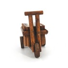 Wooden Small Cart Flower Pot Creative Fleshy Plant Pot Shop Window Garden Decor