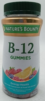 Nature's Bounty B-12 Gummies Energy Health 90 Gummies Exp 7/27