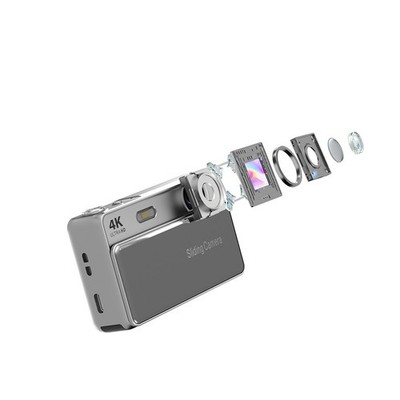 64MP Slider Kamera 16x Zoom 2,8 Zoll HD Display Elektronische Bildstabilisierung
