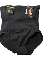 Maidenform 12553 Firm Control Waistline Shaping Hi-Waist Brief Black 2XL