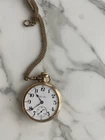 Antique Hamilton Pocket Watch Gold Filled Case Sub Seconds w/ Chain
