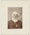 Antique Civil War Union Veteran GAR Medal Badge Cabinet Card Photo