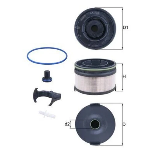 Kraftstofffilter MAHLE KX 533KIT für Mercedes-Benz E - Bild 1 von 2