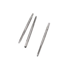 3pcs M2x0.4 Tap Right Hand Metric Straight Flute High Speed Steel M2 x 0.4 HSS
