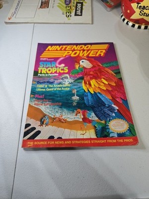 Nintendo Power #21 Star Tropics Complete Poster & Inserts February 1991 Nice