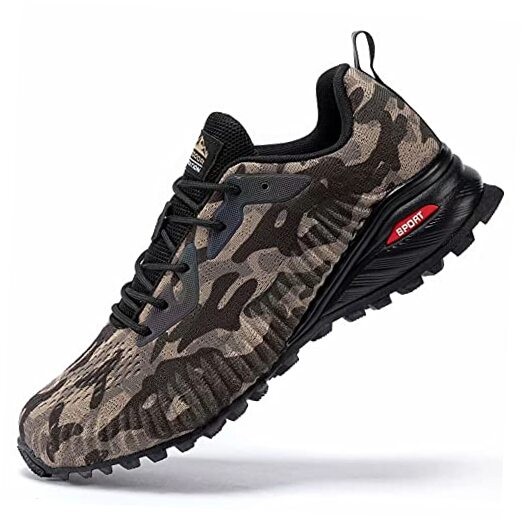 Men's Camo Trail Running Hiking Sneakers Size 11