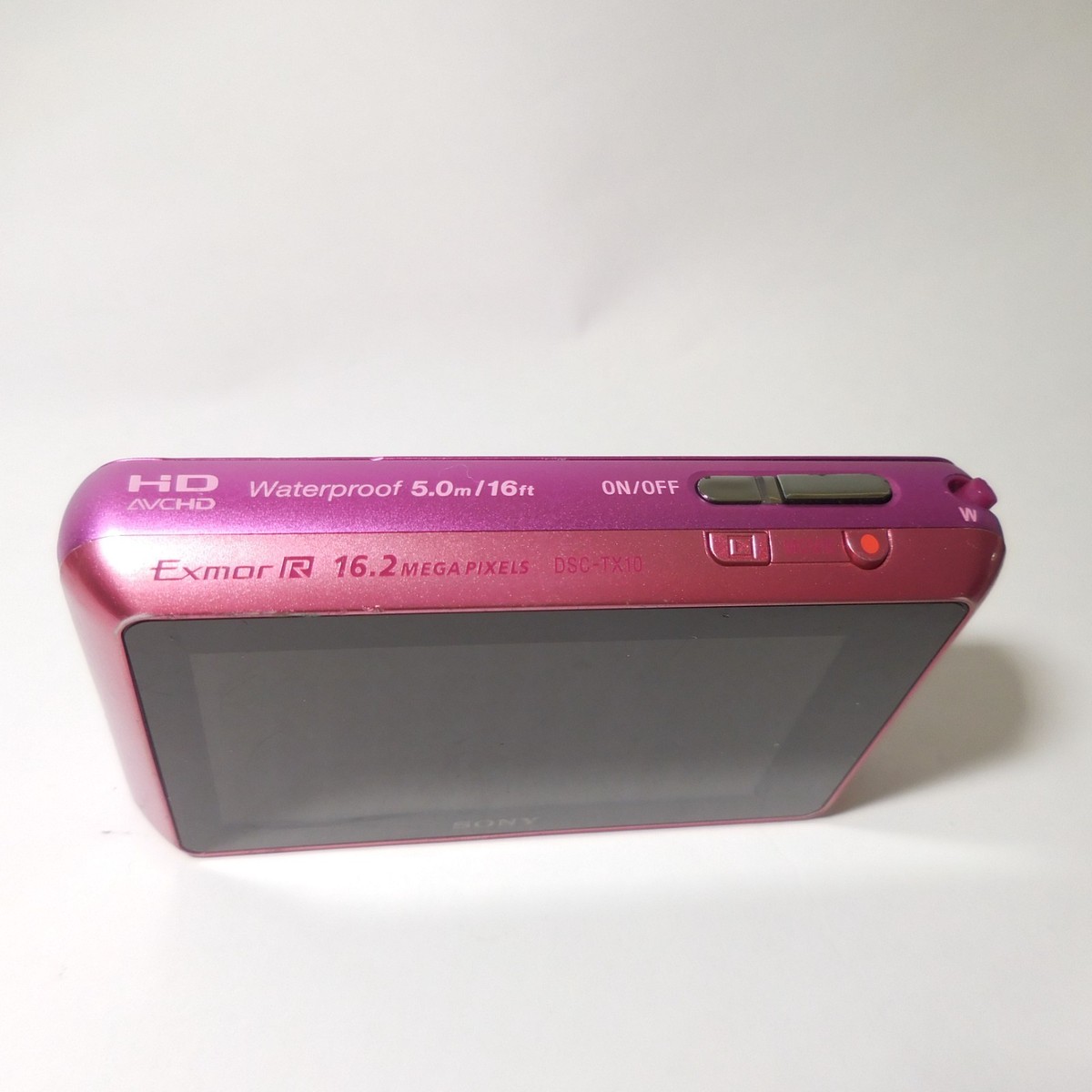 SONY Cyber-Shot DSC-TX10 Pink Camera w/Battery Charger SD Card