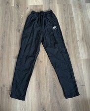 Nike Women’s Black Waterproof Shimmer Track Woven Pants Swoosh Joggers Size XS