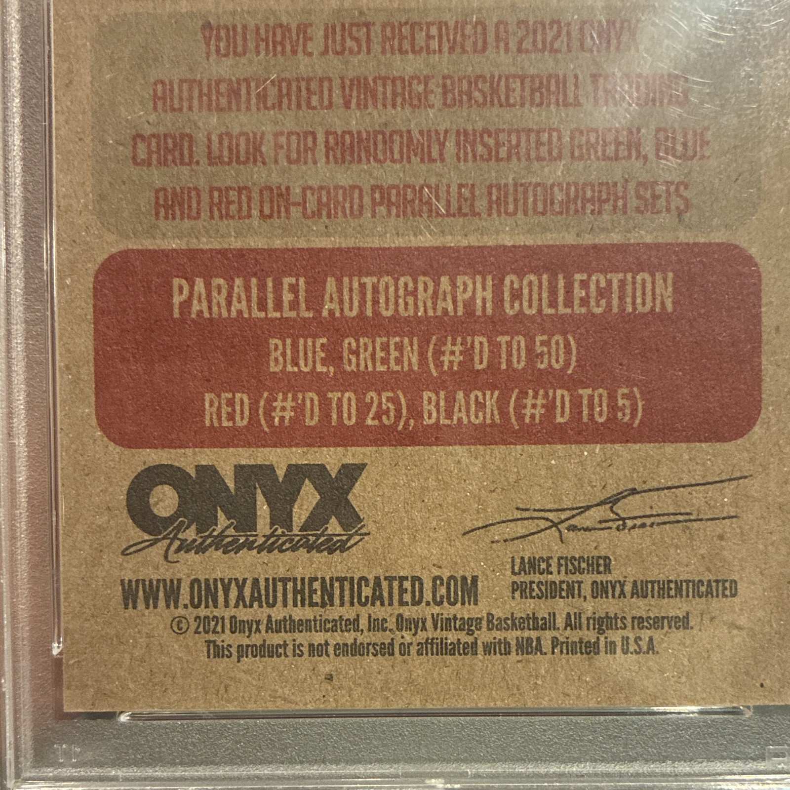 2021-22 Onyx Vintage Clyde Drexler Houston Cougars #VACD Auto PSA 8 50 view 8