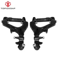 2PC Front Lower Control Arms w/ Ball Joints For Chevy Trailblazer GMC Envoy
