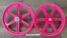 20" Bicycle PINK Mag Wheels Set 6 SPOKE FOR GT DYNO HARO any BMX BIKE