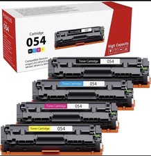 4PK Toner Cartridge for Canon 054 H Imageclass MF640C MF644cdw MF642cdw LBP620