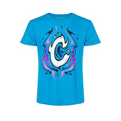 Herren T-Shirt Celestino Vietti Light Blue MotoGP Offiziell Größe M