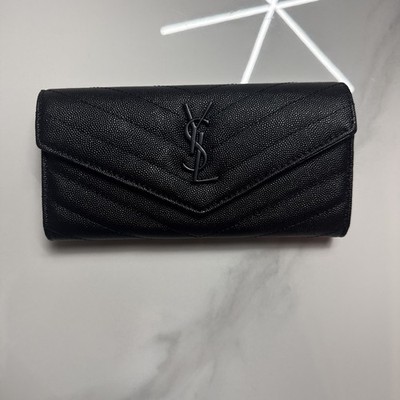 Saint Laurent Cassandre Matelassé Large Flap Wallet