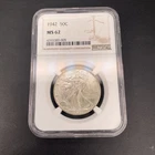 1942 50c Walking Liberty Half Dollar - NGC MS 62