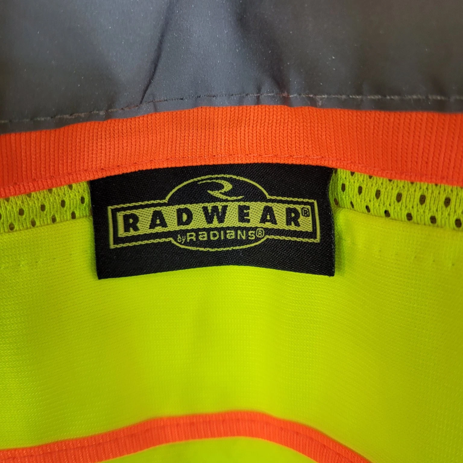 Radwear Men's Hi-Vis Yellow Safety Vest L Reflective Class 3 Ansi Workwear image 2