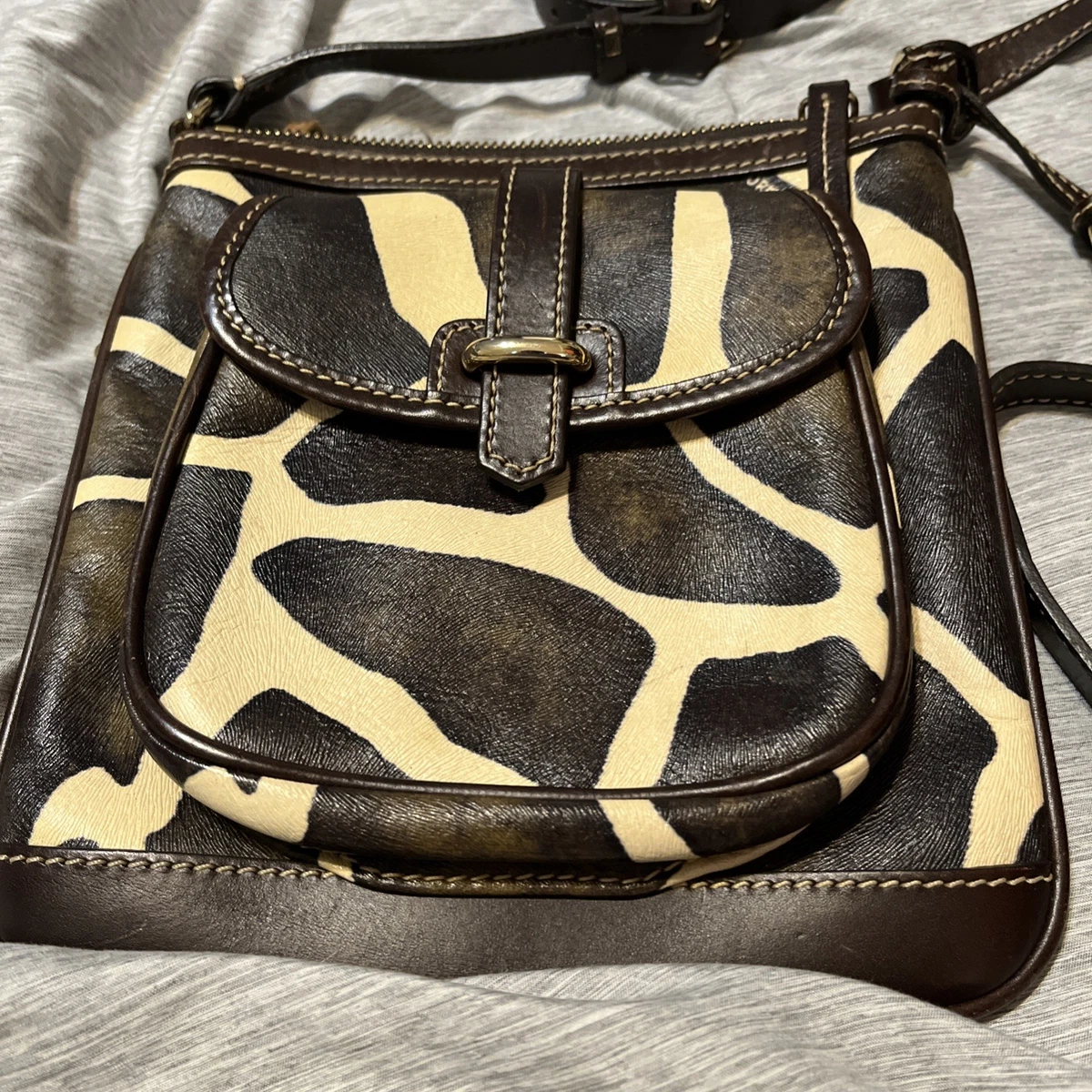 Dooney & Bourke Vintage Giraffe Print Drawstring Back Pack Dooney & Bourke Giraffe Print African Safari | Mercari main image 3