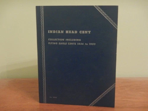 Indian Head Cent 1856–1909 Coin Book/Album w/ 30 coins List in Desc.