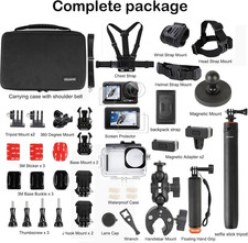 Accessories Kit for DJI Osmo Action 5Pro/4/3,Carrying Case with Belt 135Cm Se...