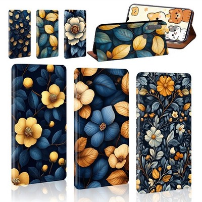 Morris Muster Druck PU Leder Ständer Brieftasche Abdeckung Etui für Alcatel 1S 1V 3L