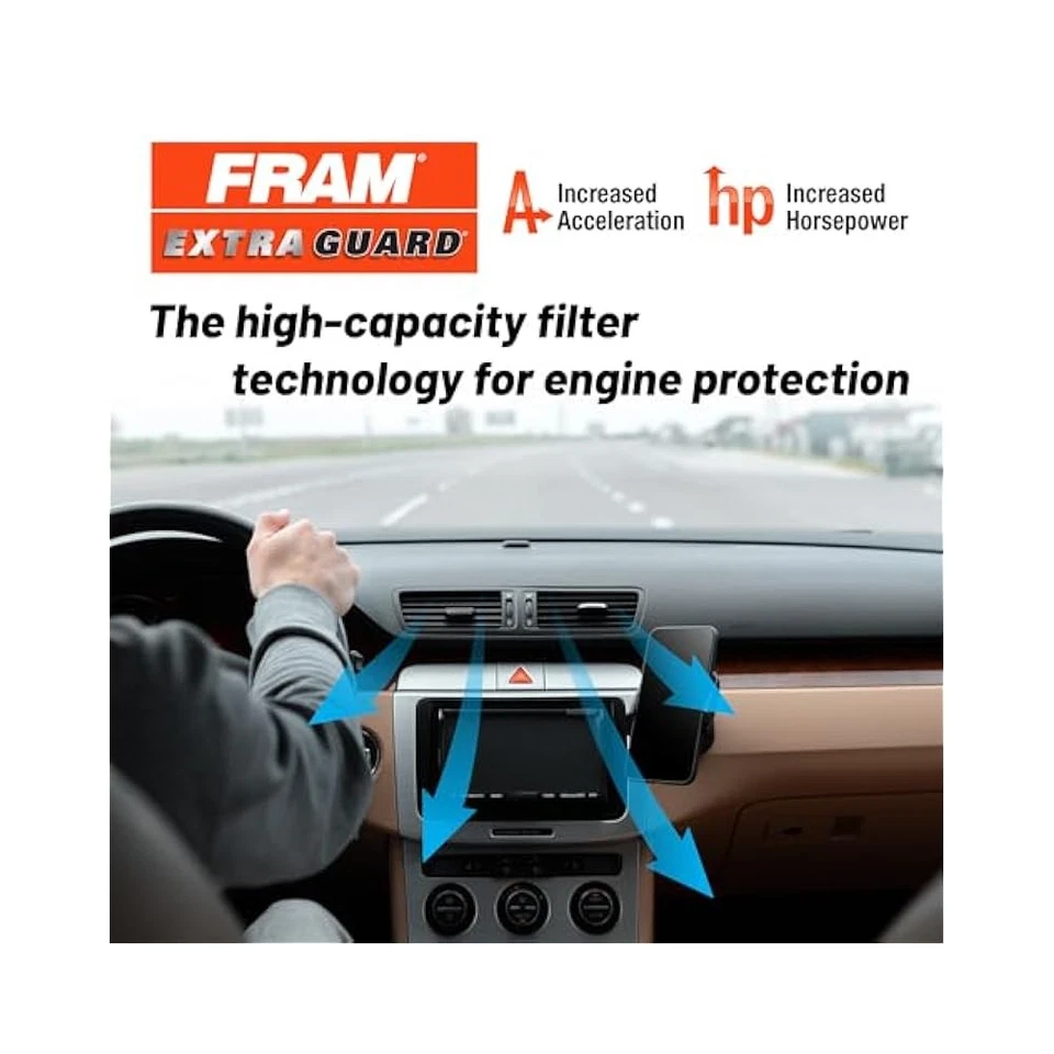 Engine Air Filter - Replacement, for Nissan, Subaru, Up to 12 Months Protection Foto 2 de 4