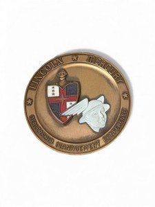 Lincoln Mercury Dealership Management Conference Award Medal Shield Mercury Man