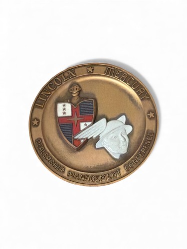 Lincoln Mercury Dealership Management Conference Award Medal Shield Mercury Man
