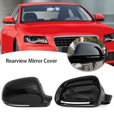 L+R Spiegelkappen Schwarz Für Audi A4 B8 S4 RS4 2011-2015 A3 8P 2011-2015 A5 8T