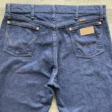 Wrangler Cowboy Cut Bootcut Stretch Regular Fit Jeans Men's 36x30 Blue 947STR