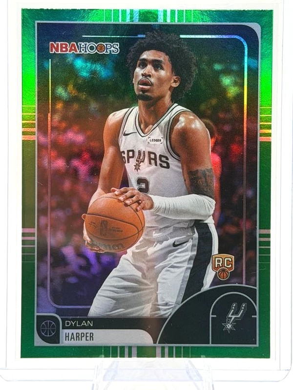 2025-26 Topps Nba Hoops - Dylan Harper #7 Green Hoops (RC)