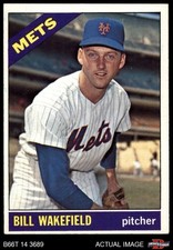 1966 Topps #443 Bill Wakefield Mets 5 - EX