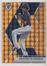2021 Panini Mosaic Rookie Reactive Orange Prizm Triston McKenzie #276 1p5