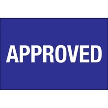 2 x 3" - "Approved" Labels-500 per Roll