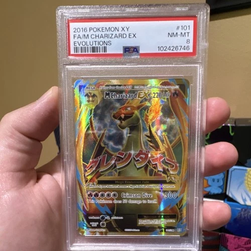 Pokémon TCG M Charizard EX 101/108 Evolutions Full Art Holo PSA 8 2016