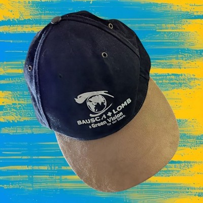 Vitronic - Bausch + Lomb Hat /Cap - Strap Back Adjustable - Black & suede visor