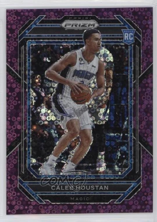 2022-23 Panini Prizm Fast Break Purple 36/75 Caleb Houstan #269 Rookie RC 0m89