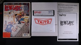 Renegade Apple II 2 Floppy Disk 5.25 DOS NES Taito 1989