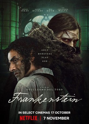 2025 Frankenstein Movie Poster 11X17 Oscar Isaac Mia Goth Jacob Elordi Horror  