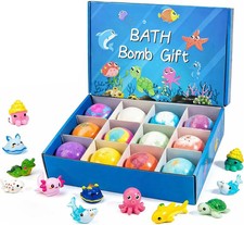 Bath Bombs with Toys Inside, Kids Bath Bombs with Surprise Inside, Play Fizz Bub