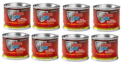 POR-15 45006 Rust Preventative Coating (1 can) Gloss Black (Pack of 8)