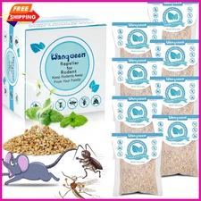 8 Pack Mouse Repellent Pouches Peppermint Oil Mice & Rat Deterrent In & out door