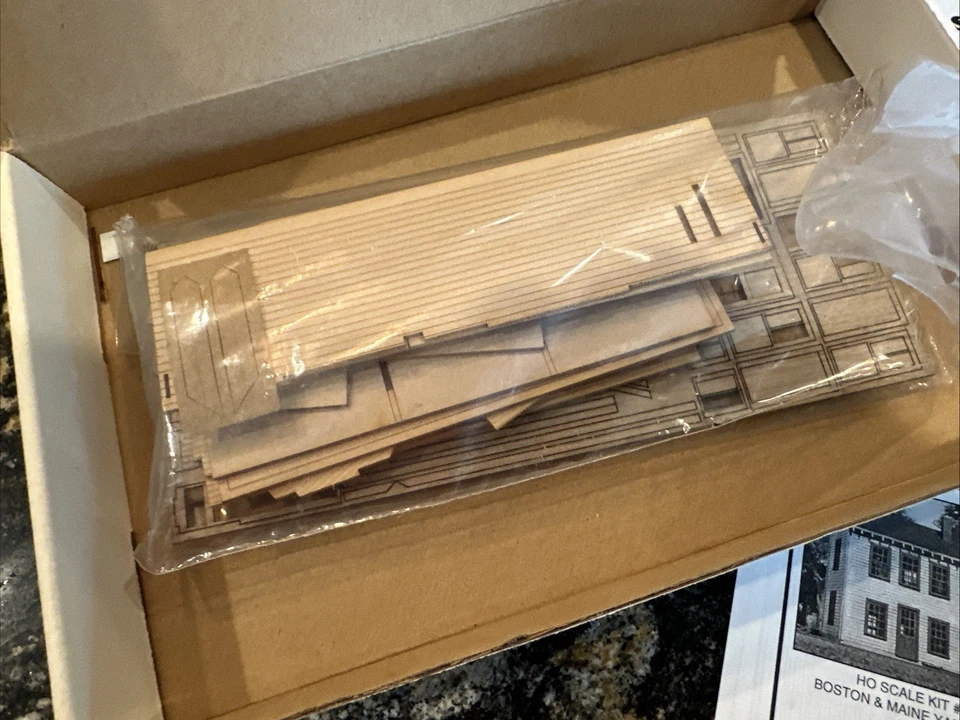 American Model Builders LaserKit HO Scale Kit #138 Springfield Depot 1:87 NOS! - Image 4 of 4