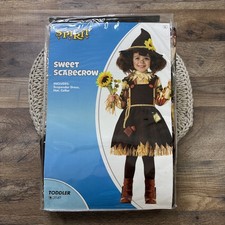 Spirit Halloween Sweet Scarecrow Halloween Costume Toddler 3-4T NEW