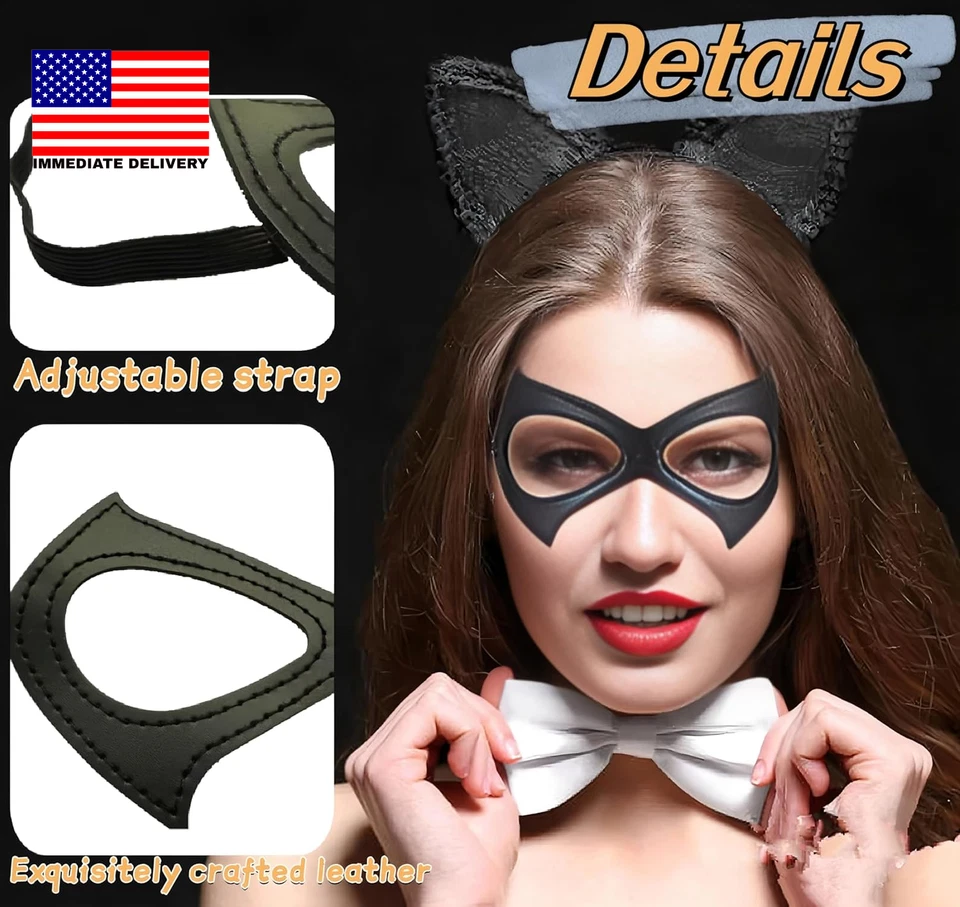 Halloween Costume Masquerade Cat Women Eye Mask Unisex ⭐️⭐️⭐️⭐️⭐️ - Image 3 of 4