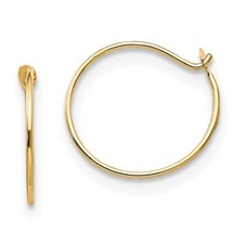 Real 14kt Yellow Gold Madi K Sm. Endless Hoop Earrings