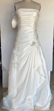 VENUS WOMEN  S STRAPLESS PLEATED WEDDING BRIDAL GOWN IVORY SIZE 8